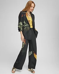 Soft Pull-On Print Wide Leg Pants