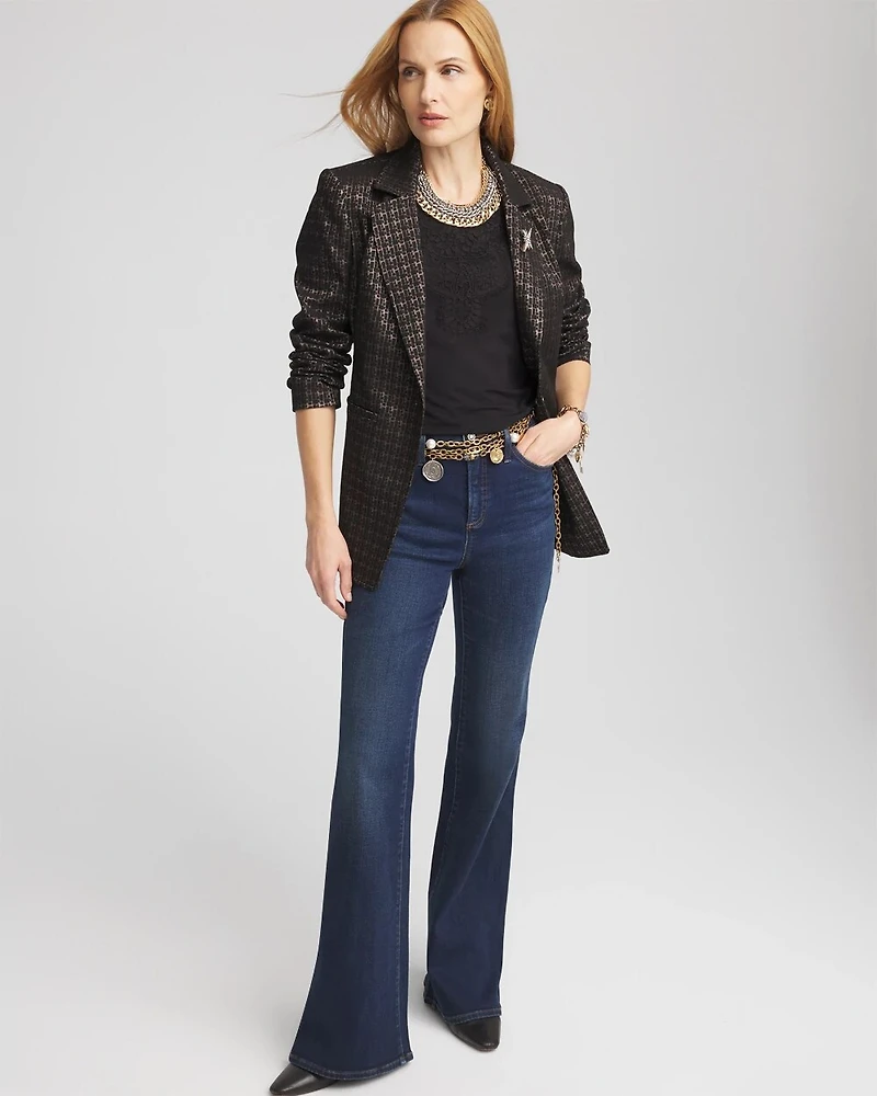 Touch of Cool™ Lace Neck Layering Tee