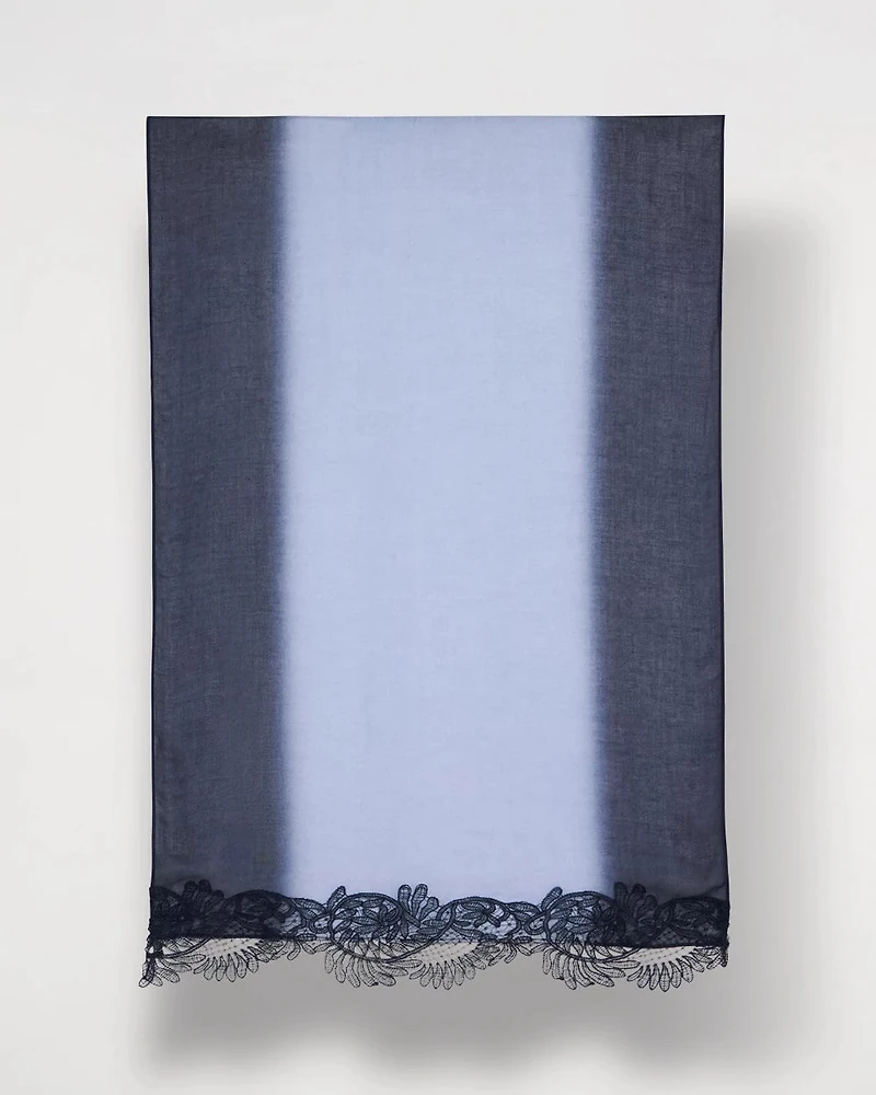 Ombre Lace Oblong Scarf