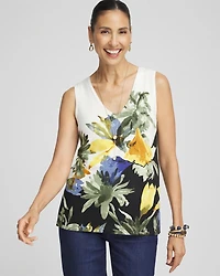 Garden V-neck Sweater Tank