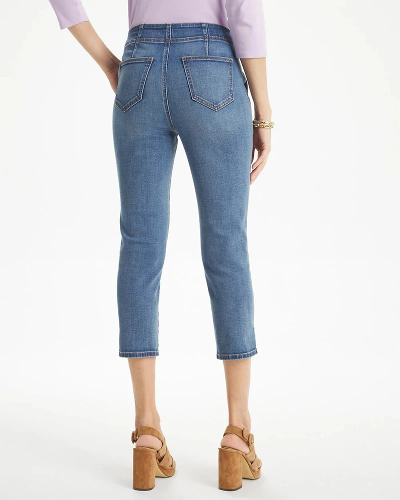 Pull-On 22" Capri Jeans