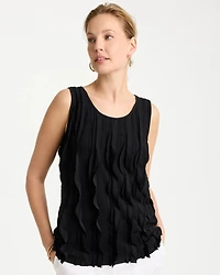3-D Ruffled Tank