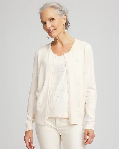 Ella Embellished Crewneck Cardigan