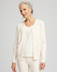 Ella Embellished Crewneck Cardigan