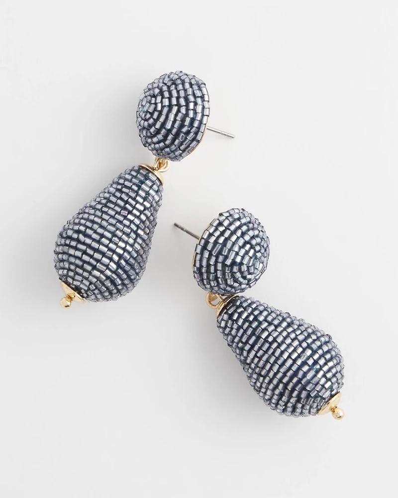 Wrapped Teardrop Post Earrings