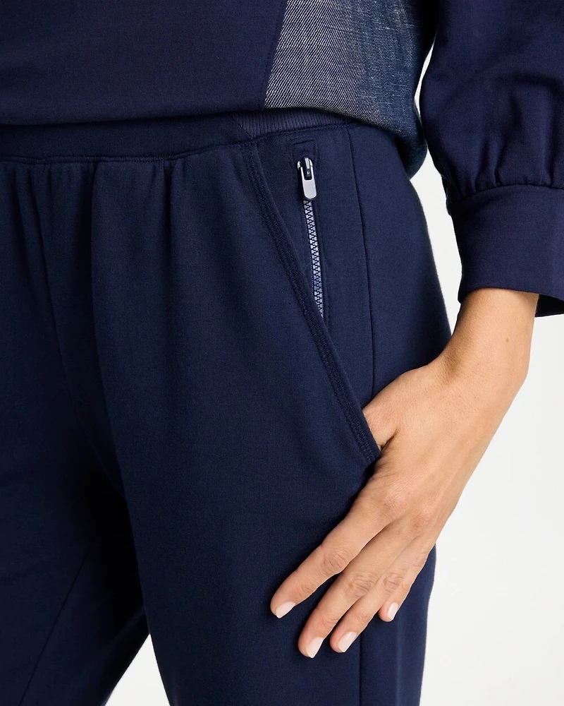 Zenergy® French Terry Pull-On Ankle Pants