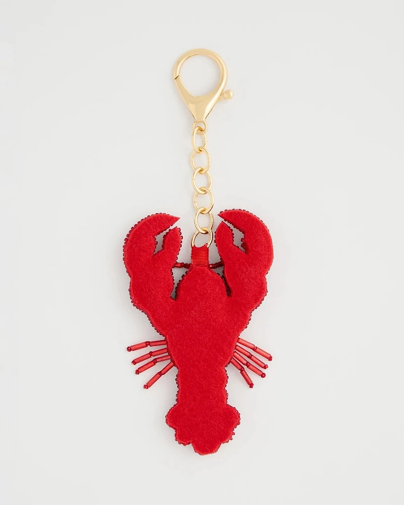 Americana Lobster Bag Charm Key Chain
