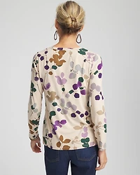 Touch of Cool™ Sprig Dot Long Sleeve Layering Tee
