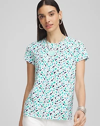 Polka-Dot Crewneck Perfect Tee