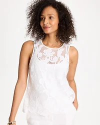 Petal Lace Applique Tank