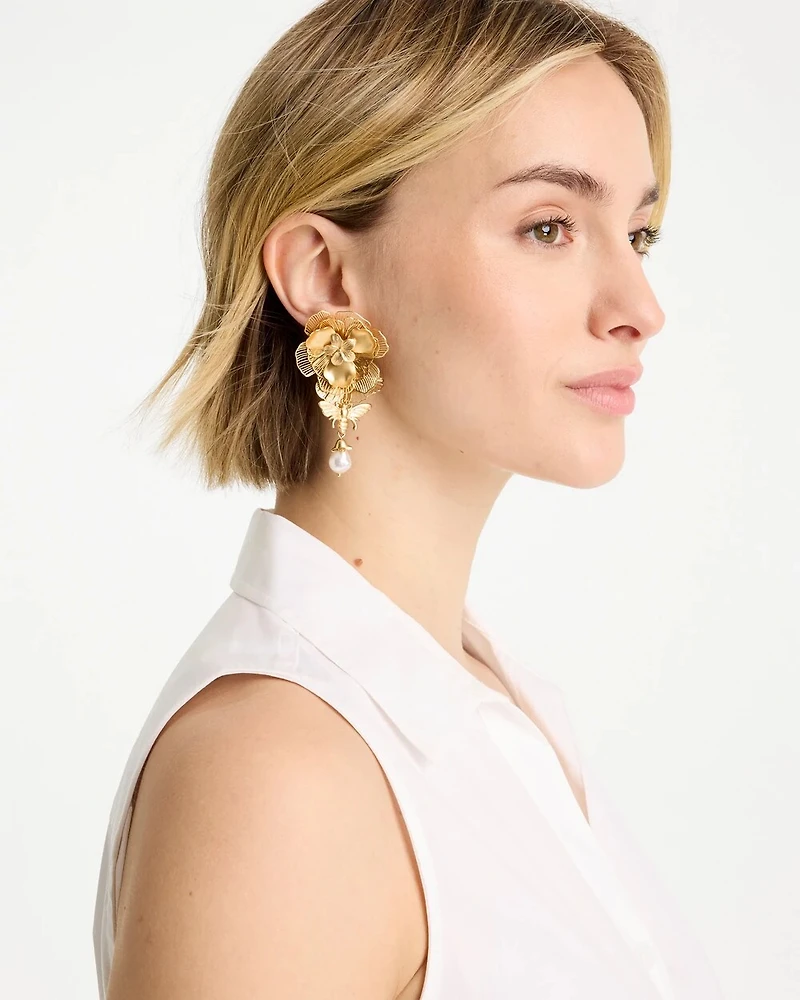 Filigree Flower Earrings