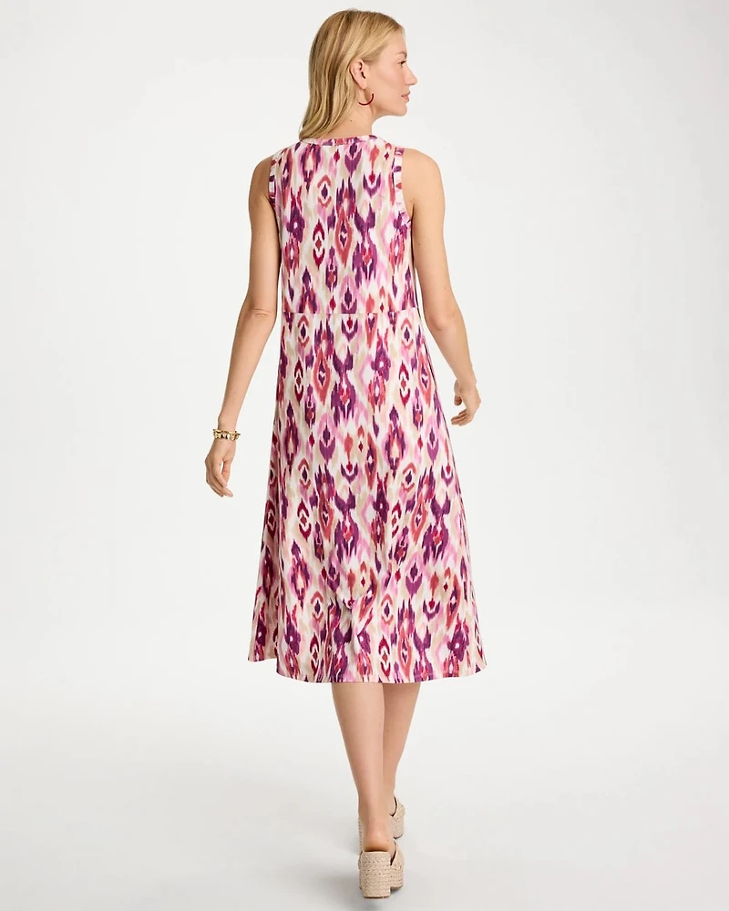Printed Ponte Knit Tank Dress