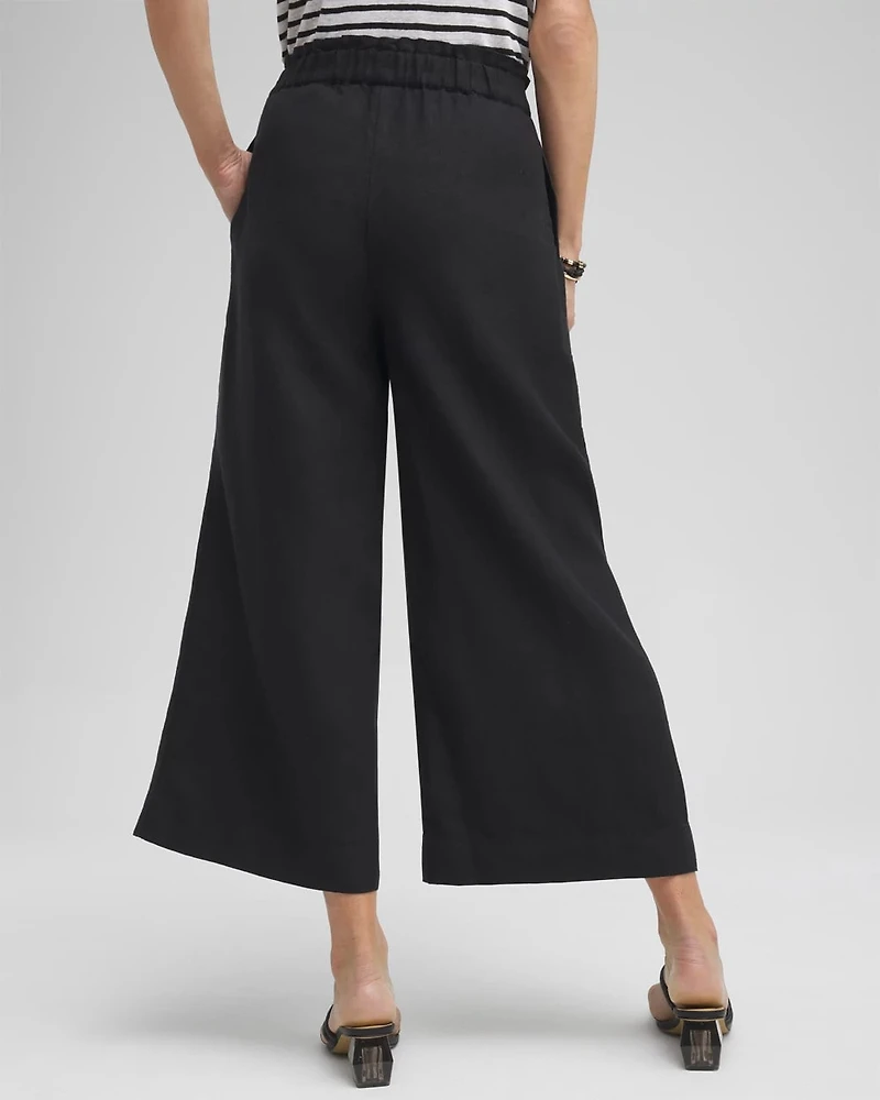 Linen Culotte Pants