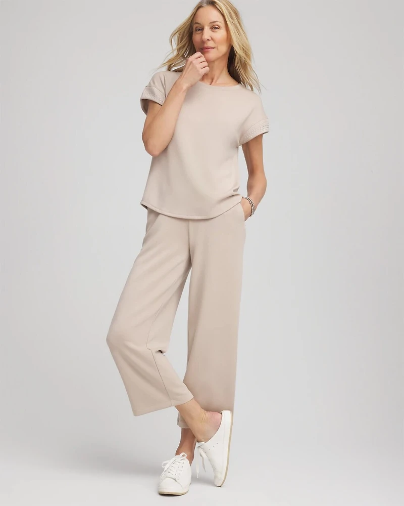 Zenergy® Embellished Short-Sleeve Top