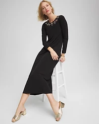 Embellished Column Maxi Dress