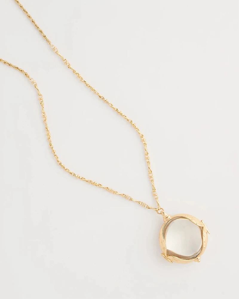 Butterfly Wing Monocle Necklace