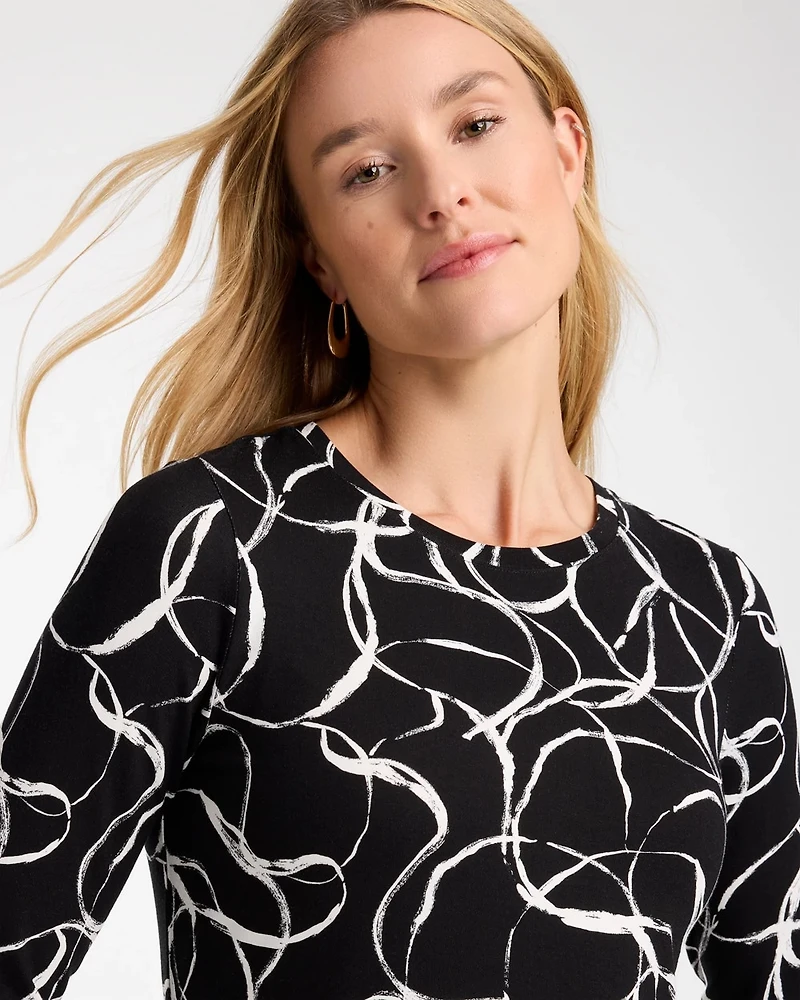 Printed Touch of Cool™ Layering Tee