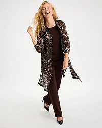 Travelers™ Snakeskin Burnout Shacket