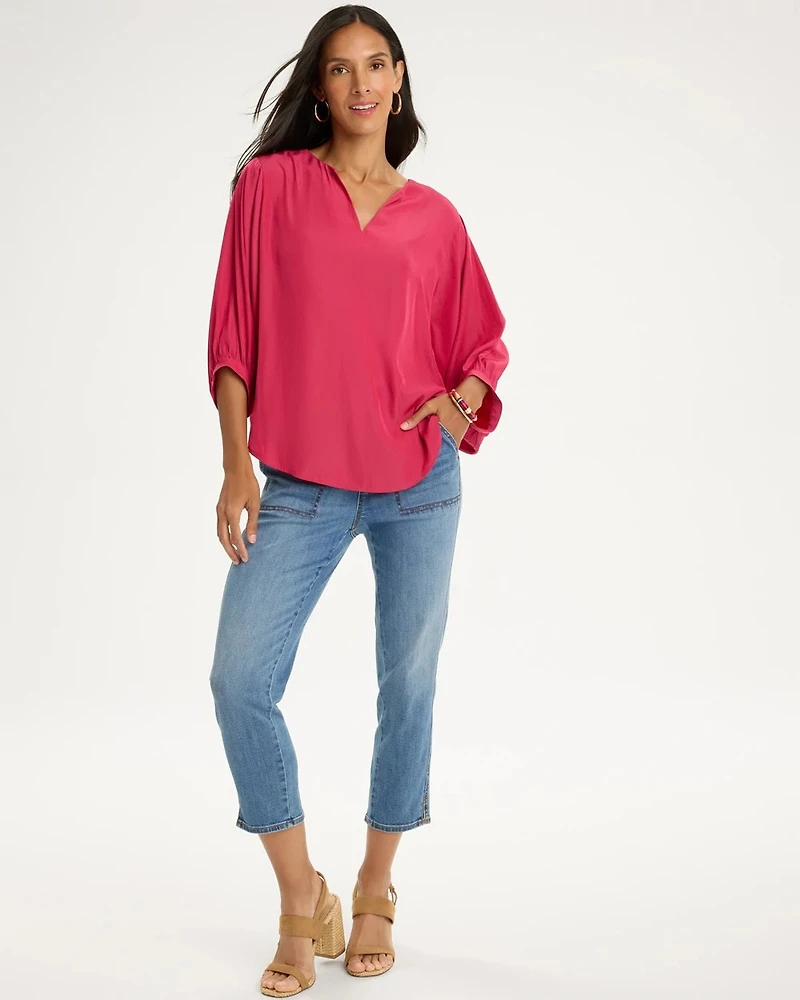 Sea Island Batwing Sleeve Blouse