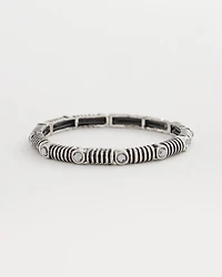 Silvertone Stretch Bracelet