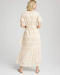 Petite Crochet-Lace Maxi Dress