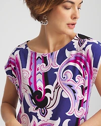 Travelers™ Paisley Cap-Sleeved Dress