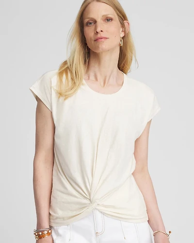 Inverted Knot Front Tee