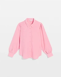 Tencel Blend Dolman-Sleeved Blouse