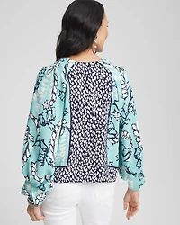 Pintuck Raglan Sleeve Blouse