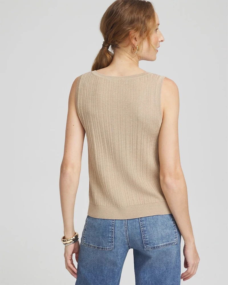 Rib Stitch Pullover Tank