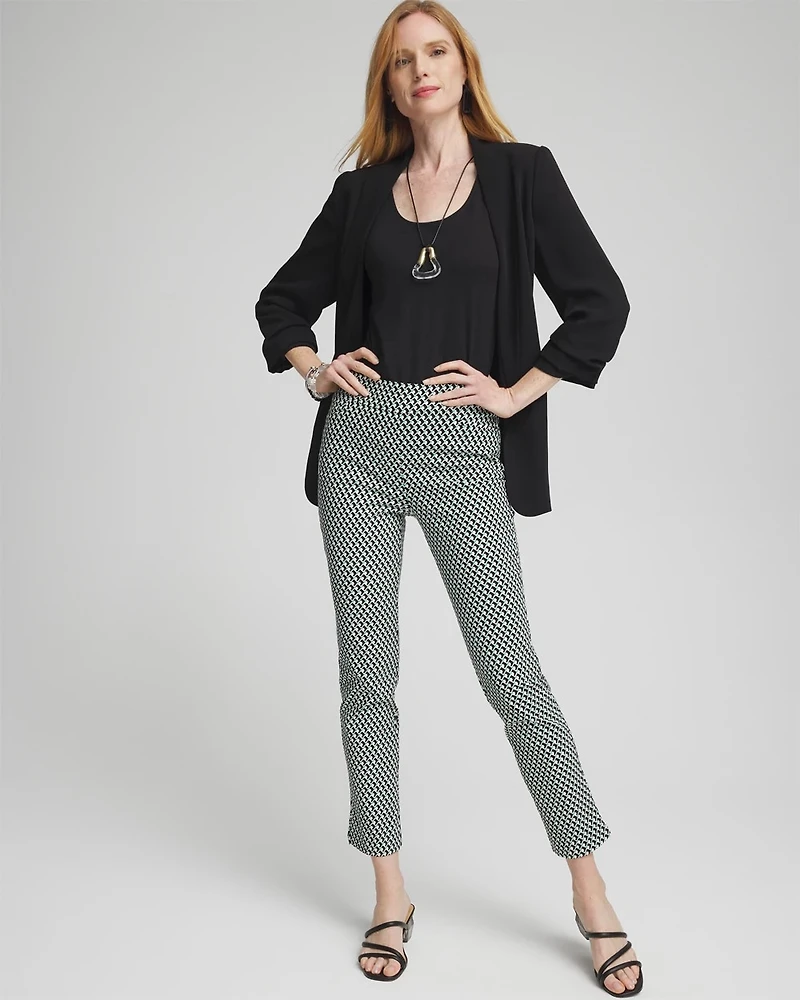 Brigitte Dot Grid Ankle Pants