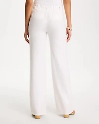 Straight-Leg Linen Pants