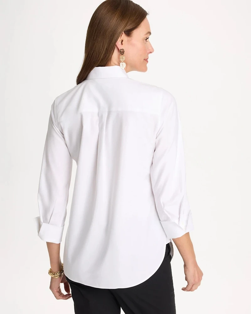 No Iron™ Stretch Placed Print Shirt