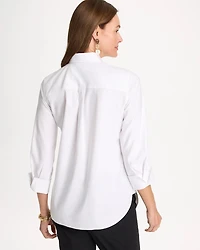 No Iron™ Stretch Placed Print Shirt