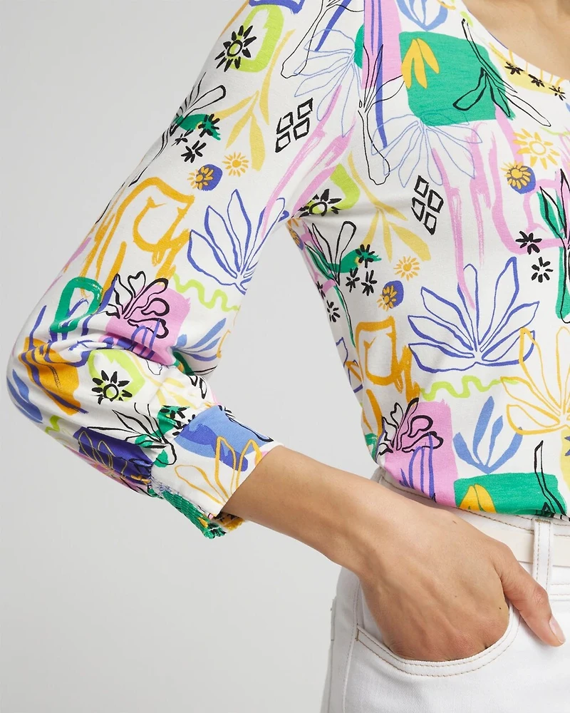 Touch of Cool™ Surreal Smock Sleeve Tee