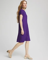 Travelers™ Collection Floral Embossed V-Neck Dress
