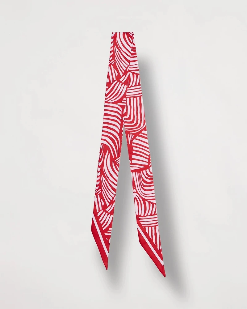 Printed Skinny Scarf