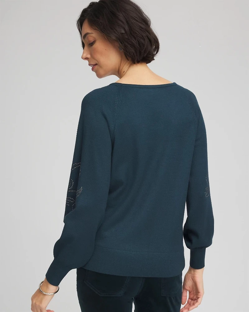 Heatset Embroidered Pullover