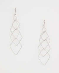 Geo Linear Drop Earrings