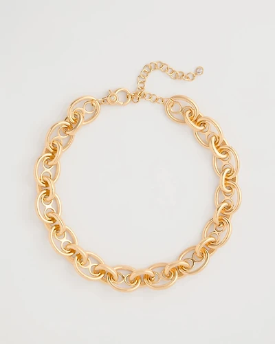 Mariner Goldtone Link Necklace