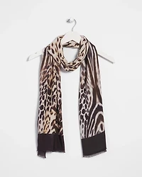 Animal Print Oblong Scarf