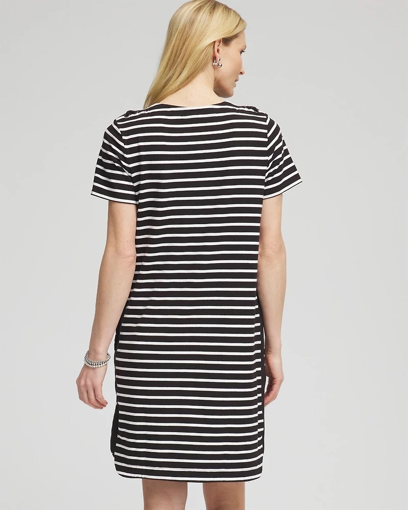 Zenergy® UPF Lace-Up Stripe Dress