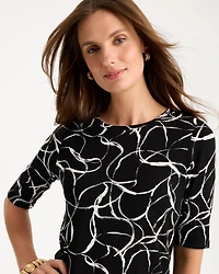 Abstract Touch of Cool™ Elbow-sleeve Layering Tee