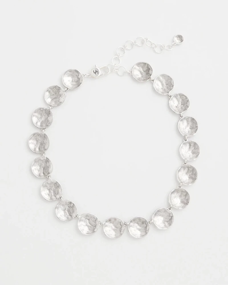 Silver Tone Circles Collar