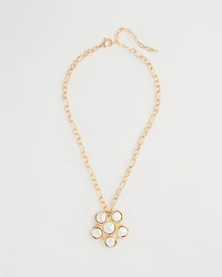 Siren Faux Pearl Pendant Necklace