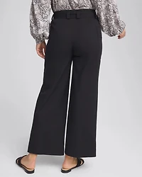 Belted Twill Utility Cropped Pants
