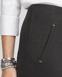 Juliet Trim Detail Ponte Ankle Pants