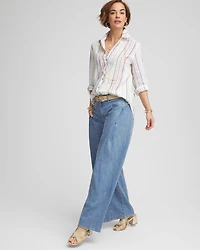 No Iron™ Multi Stripe Linen Shirt