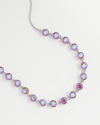 Iridescent Gem Short Necklace