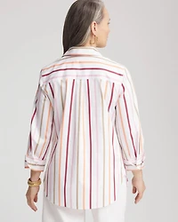 No Iron™ Striped Stretch-Sateen Shirt